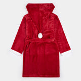 Scarlet Holiday Plush Hooded Robe