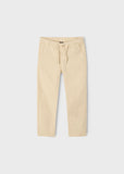 Boys Linen Pants with Drawstring - Cookie