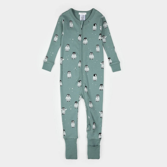 Baby Penguin Print on Teal Convertible Sleeper