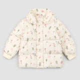 Pressed Florals On Birch Puffer Jacket - Baby