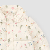 Pressed Florals On Birch Puffer Jacket - Baby