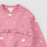 Art Class Print on Foxglove Sweatshirt