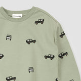 Off Roading Print on Sage Sweatshirt