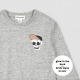 Skeleton Crew Glow-in-the-Dark Heather Grey Long-Sleeve Tee - Baby