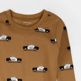 Police Car Print on Amber PJ Set
