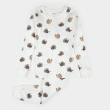Turkey Print on Off-White PJ Set