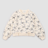 Crew Neck Sweatshirt with Bows