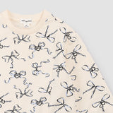 Crew Neck Sweatshirt with Bows