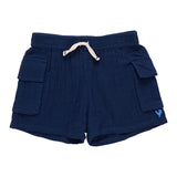 Baby Boys Pull On Short - Navy