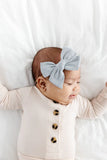 Linen Bow - Dove Headband - Large