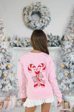 Candy Cane Club Embroidery Sweatshirt