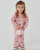 Ava Ribbon Sweatshirt Set - Baby
