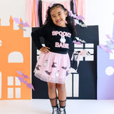 Spooky Babe Patch Halloween Sweatshirt - Girl