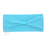 WIDE PANTYHOSE ADD-A-BOW HEADBAND: OATMEAL / 3+ Months
