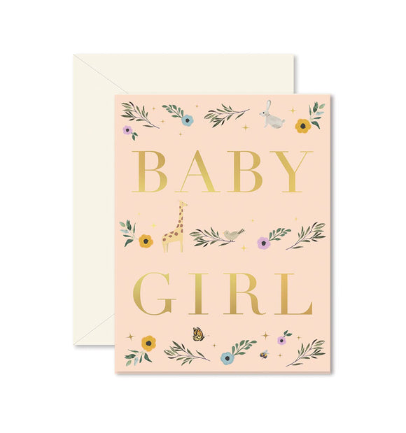 Baby Girl Storybook Greeting Card