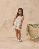 Sutton Dress - Ocean Toile