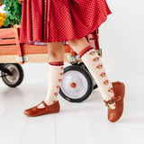 Posie Knee Socks - Rust