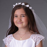 Girls First Communion Gold Plated Miraculous Medal Necklace