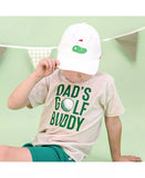 Golf Tee Front Flag Patch Baseball Hat - White