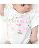 Daddy's Girl Golf Icon Short Sleeve Romper - White