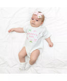 Daddy's Girl Golf Icon Short Sleeve Romper - White