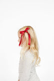 Satin Bow Ruby Sash Clip - Small / Alligator Clip