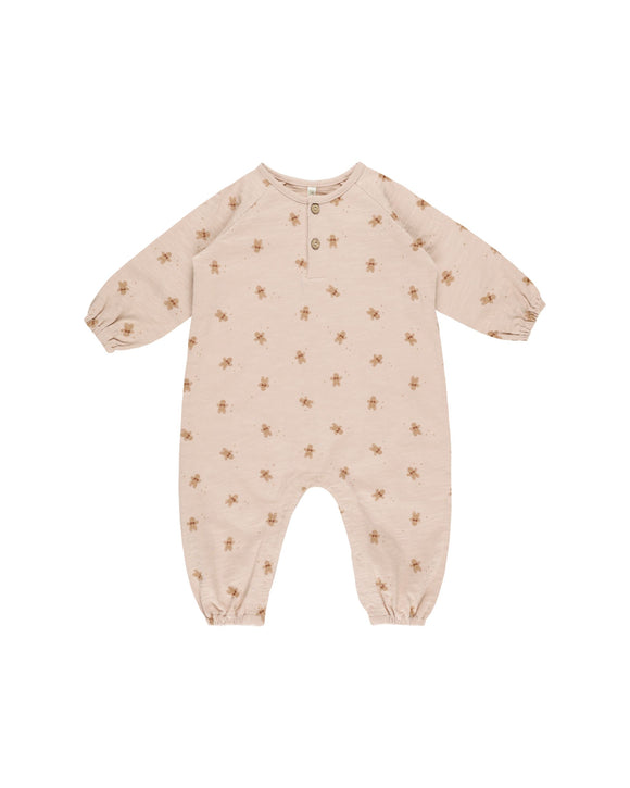 Henley Jumpsuit - Gingerbread