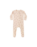 Bamboo Zip Footie - Reindeer