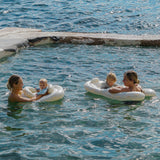 Interactive Baby Float Duck Sage Stripe