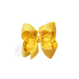 Signature Grosgrain Bow on Clip: 5.5" Huge - 2.25" Ribbon on Alligator Clip - Various Colors