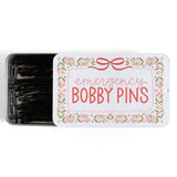 Emergency Bobby Pins Travel Tin with 60 Hair Pins