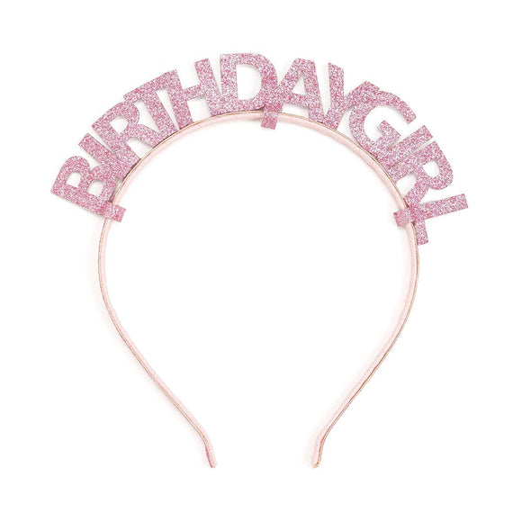 Pink Birthday Girl Headband