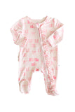 Ruffle Zipper Footie - Little Sis
