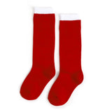 Santa Baby Scalloped Knee High Socks