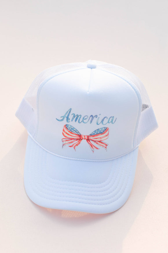 America Bow Trucker Hat - Kids & Adults!