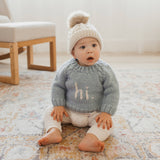 Pom Pom Beanie - Natural