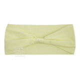 WIDE PANTYHOSE ADD-A-BOW HEADBAND: POWDER PINK / 3+ Months