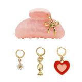 Claw Clip and Charms Set