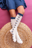 Posie Knee Socks - Bluejay