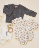 Collared Romper - French Floral
