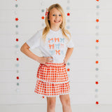 Red Gingham Bow Clip - Kids Hair Bows