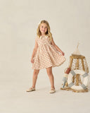 Collared Babydoll Dress - Cherry Check, Girls