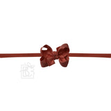 1/4" NYLON PANTYHOSE HEADBAND W/SIGNATURE GROSGRAIN BOW: ORANGE / 5.5" Huge