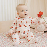 Poppy Print on Light Pink Sleeper