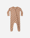 Bamboo Zip Footie - Fall Floral