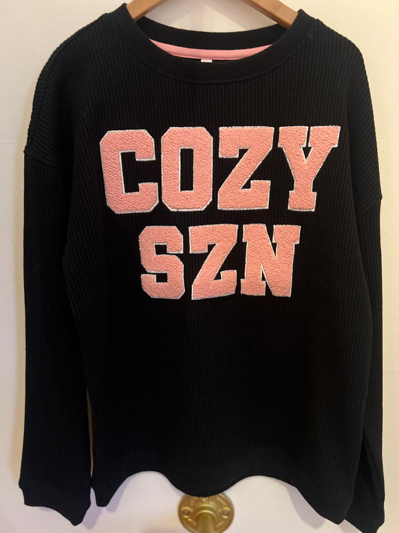Cozy Season Collegiate Holiday Sweatshirt
