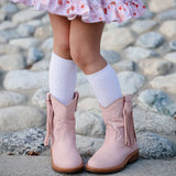 White Cable Knit Knee High Socks