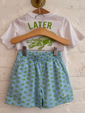 Asher - Solid White Alligator Graphic Pocket Tee