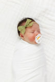 Lace Bow - Olive Headband