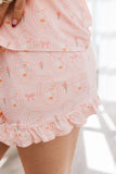 Pink Little Goose Women's Long Sleeve Short Pajama Set